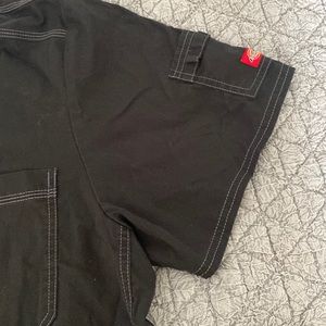 Men’s size large scrub set with grey stitching dickies cargo-style